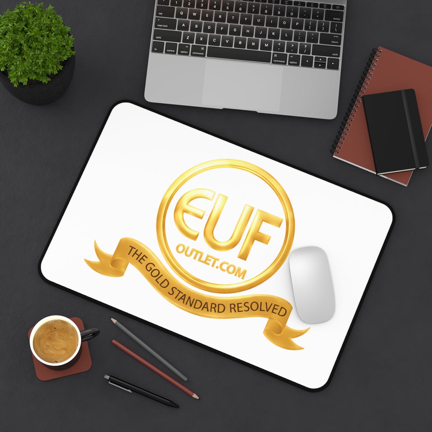Gold Emblem Desk Mat — EUF Outlet “The Gold Standard Resolved”