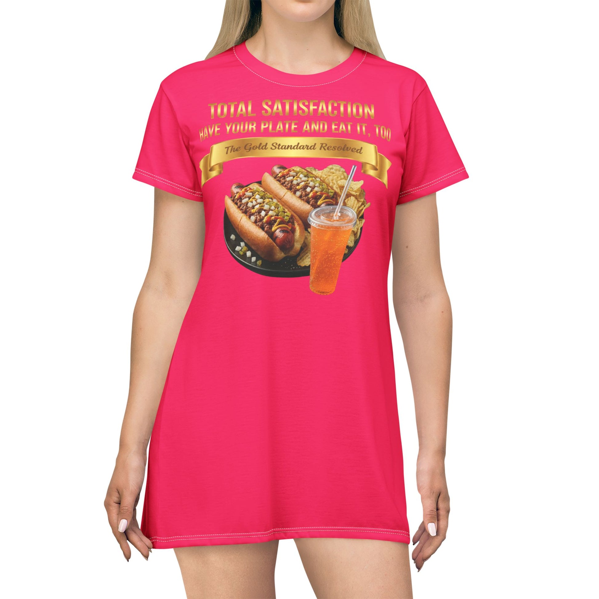 ™ E U F Outlet™ .. : ™The Gold Standard Resolved™ : FOOD FASHION PREMIUM T-SHIRT DRESS