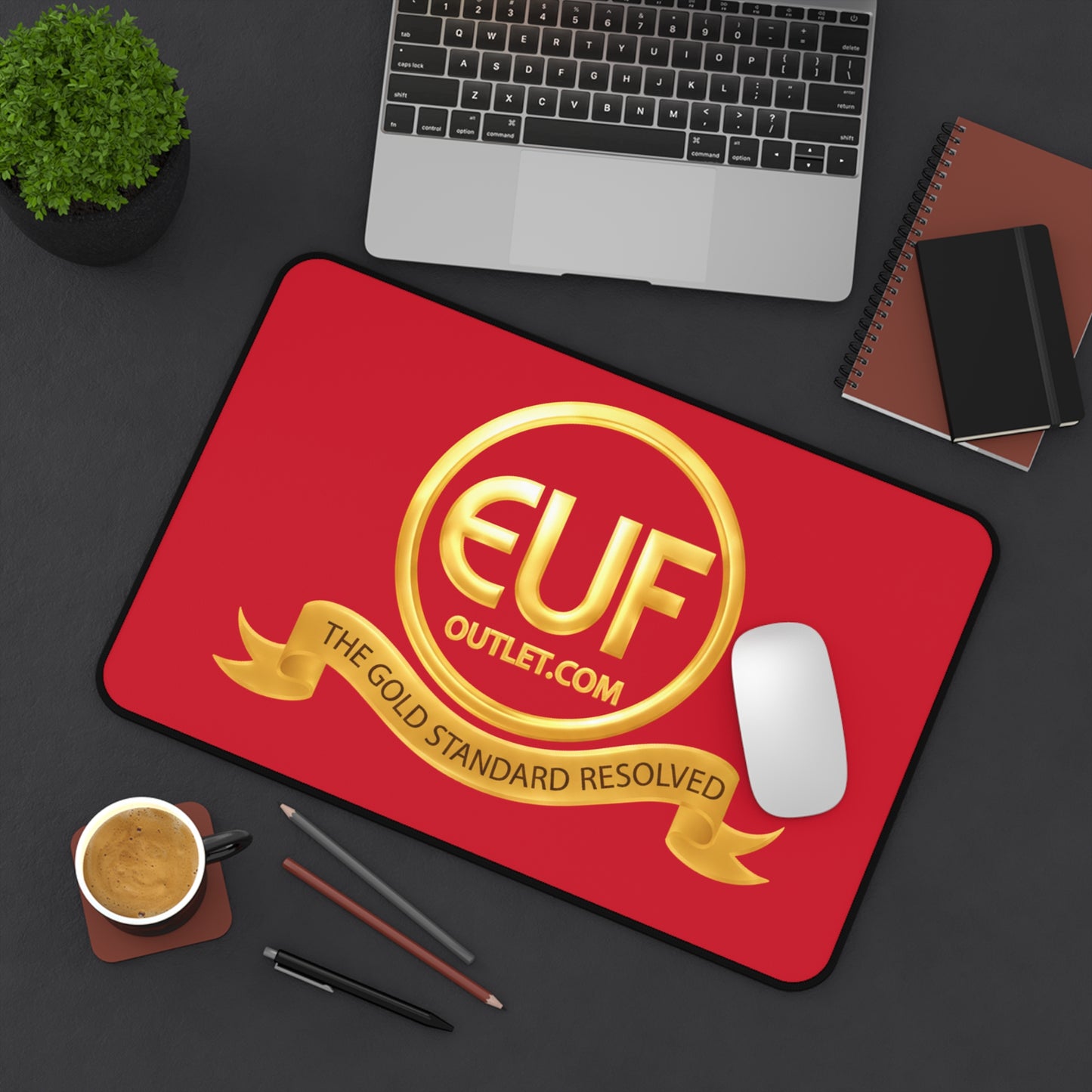 ™E U F Outlet™ .. : ™The Gold Standard Resolved™ : Premium  Desk Mat