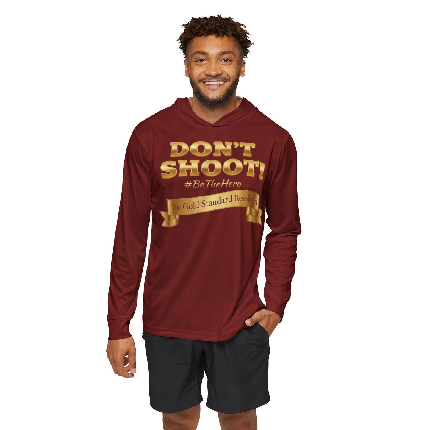 ™ E U F Outlet™ : ™The Gold Standard Resolved™ : DON'T SHOOT Premium Outdoor Hoodie Collection
