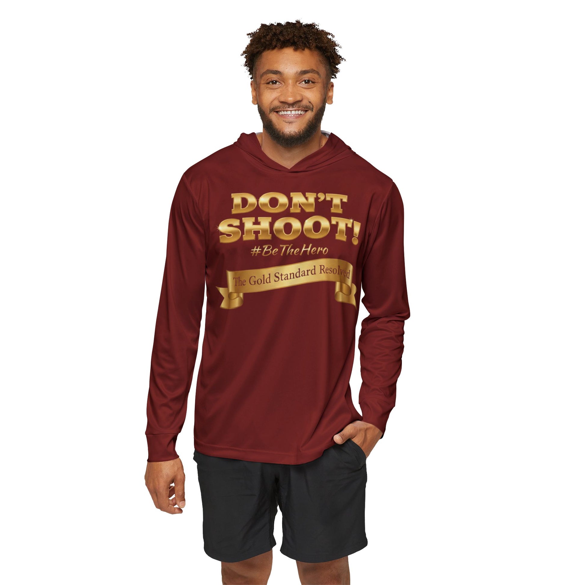 ™ E U F Outlet™ : ™The Gold Standard Resolved™ : DON'T SHOOT Premium Outdoor Hoodie Collection