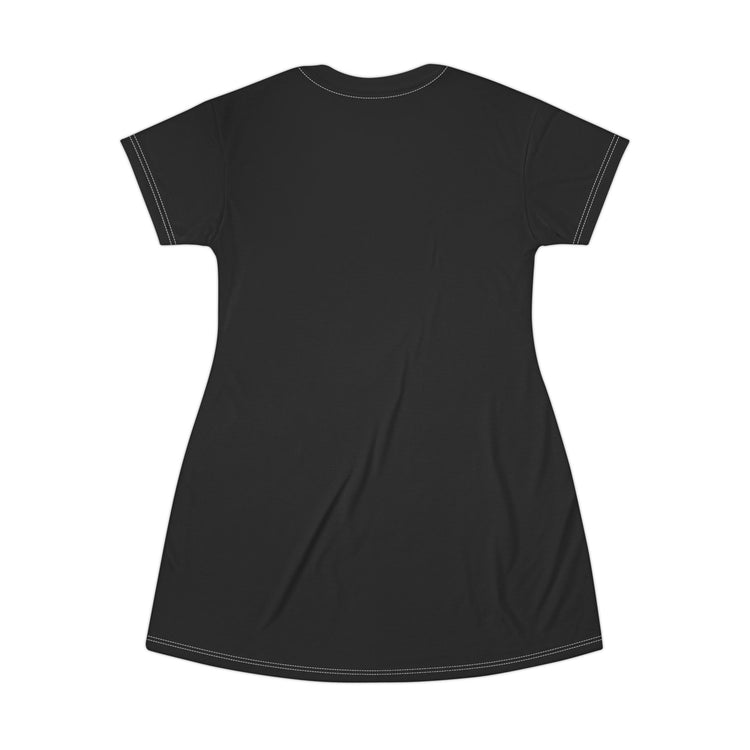 BARBECUE RIBS ASPARAGUS BAKED POTATO T-SHIRT DRESS