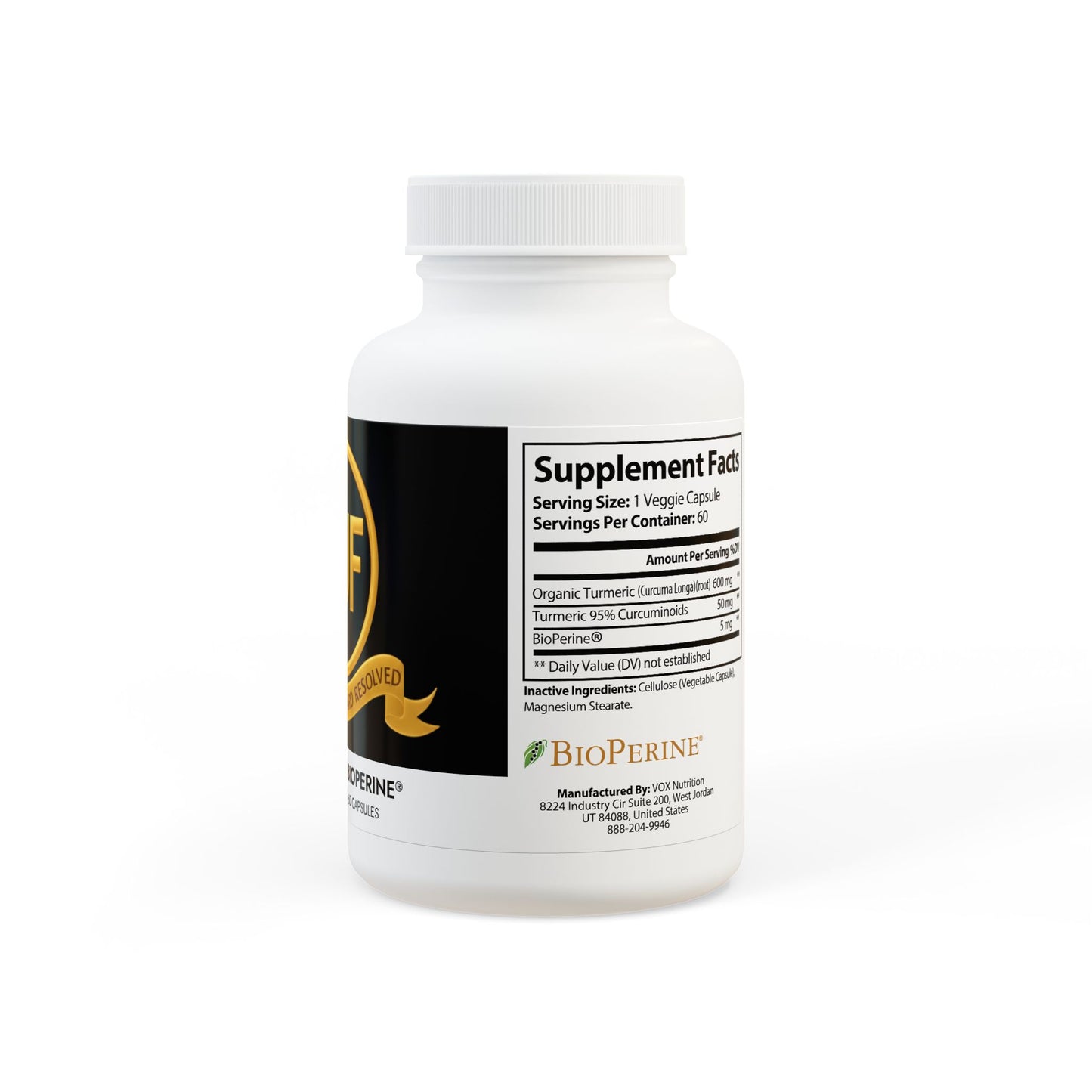 ™The Gold Standard Resolved™: Turmeric with BioPerine® (60 Capsules) is a vital mental investment designed to eliminate brain fog and reduce inflammation. This ensures the peak mental stability required to reach your financial goals. Unlike old shelf stock losing its potency, we make a fresh bottle just for you when you place your order at the EUF Outlet to meet your gold standards for success.