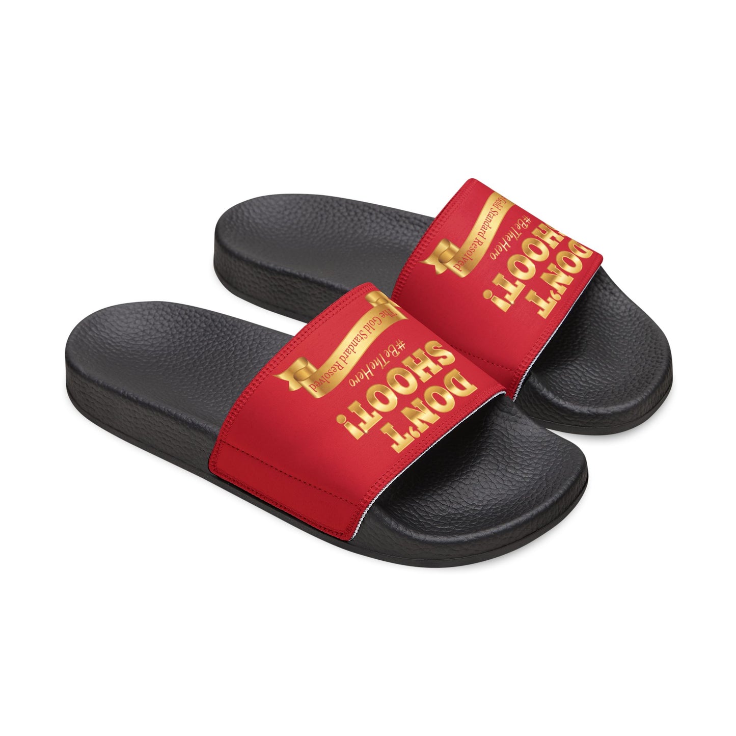 ™ E U F Outlet™ .. : ™The Gold Standard Resolved™ : DON'T SHOOT Premium Sandals