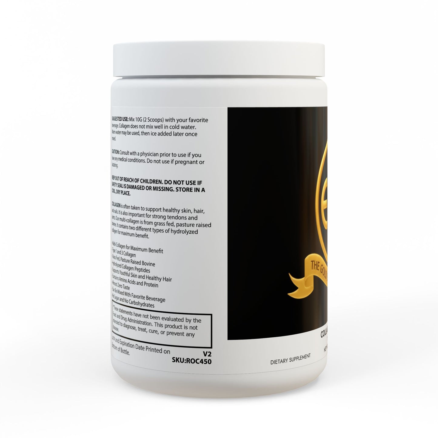 ™The Gold Standard Resolved™: Collagen Type I & III Supplement (350g, 12.3oz) is a vital mental investment designed to stop structural drag and support gut integrity. This ensures the peak mental stability required to reach your financial goals. Unlike old shelf stock losing its potency, we make you a fresh batch when you place an order at the ™EUF Outlet: to meet your gold standards for a more financially stable life.