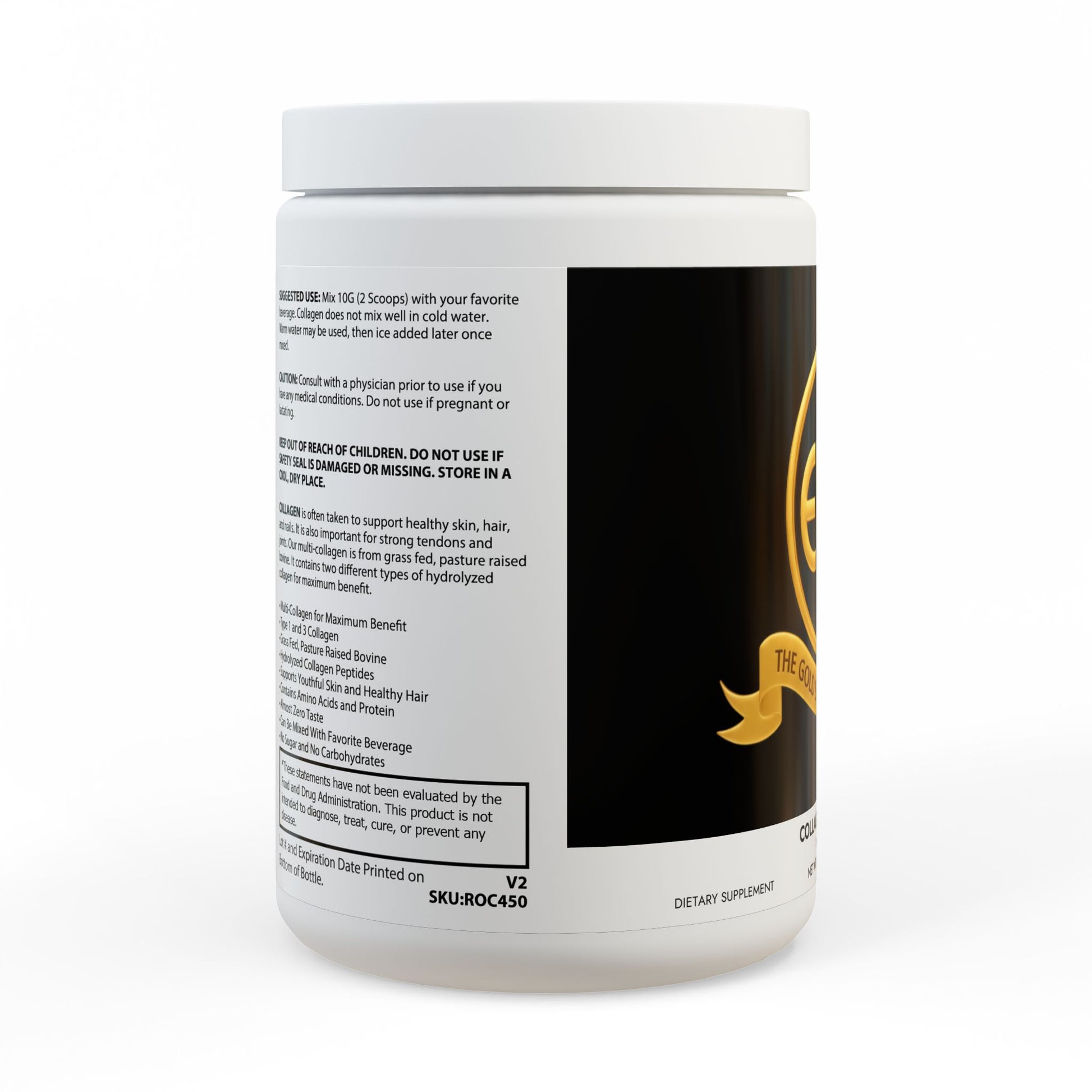 ™The Gold Standard Resolved™: Collagen Type I & III Supplement (350g, 12.3oz) is a vital mental investment designed to stop structural drag and support gut integrity. This ensures the peak mental stability required to reach your financial goals. Unlike old shelf stock losing its potency, we make you a fresh batch when you place an order at the ™EUF Outlet: to meet your gold standards for a more financially stable life.