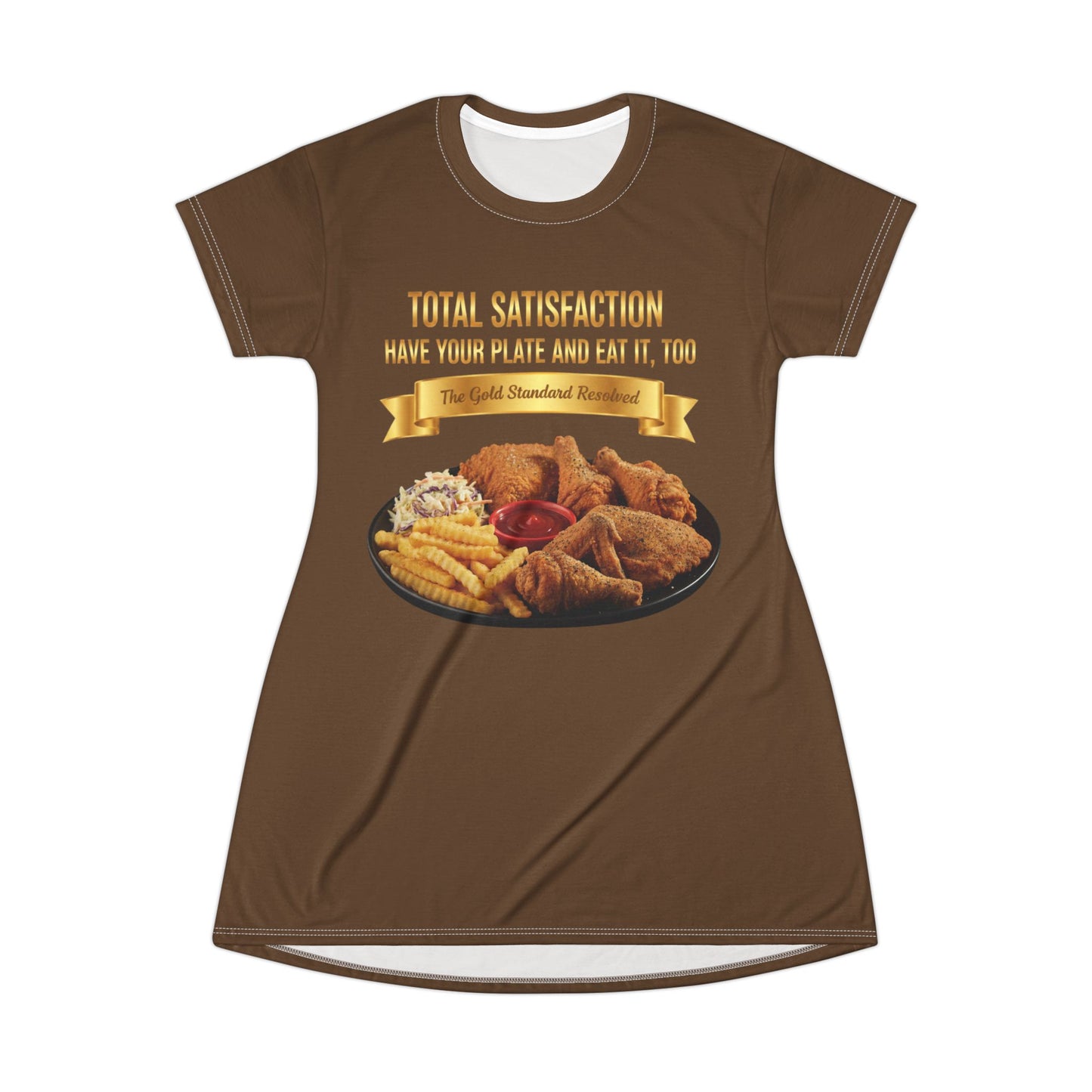 ™ E U F Outlet™ .. : ™The Gold Standard Resolved™ : FOOD FASHION PREMIUM T-SHIRT DRESS