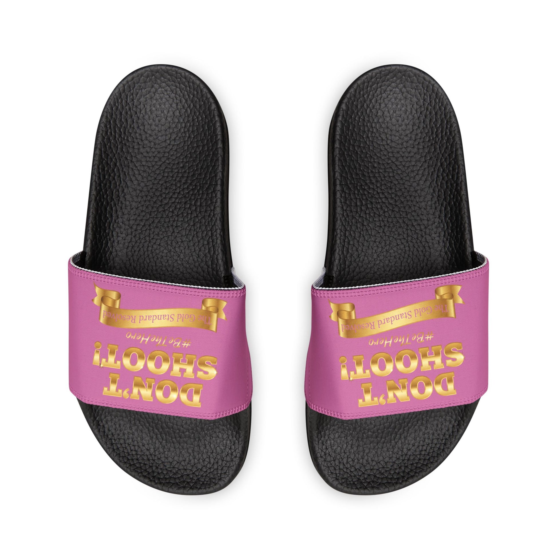 ™ E U F Outlet™ .. : ™The Gold Standard Resolved™ : DON'T SHOOT Premium Sandals