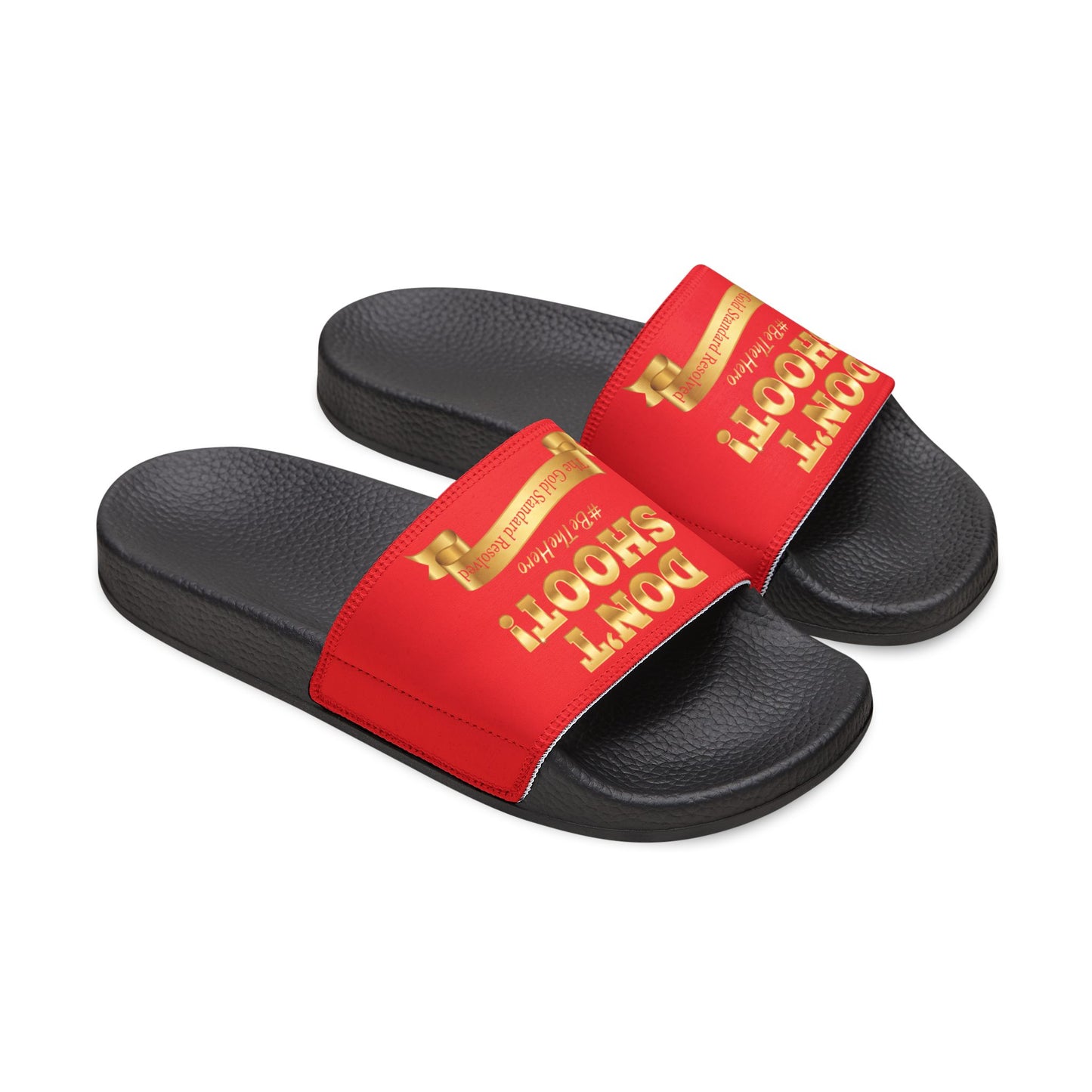 ™ E U F Outlet™ .. : ™The Gold Standard Resolved™ : DON'T SHOOT Premium Sandals