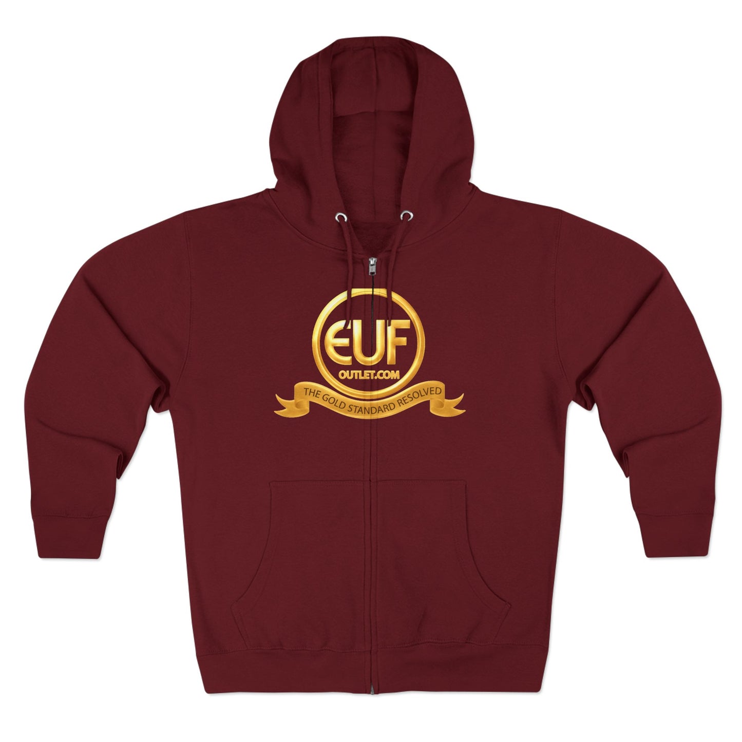 ™E U F Outlet™ .. : ™The Gold Standard Resolved™ : Premium Zip Hoodie