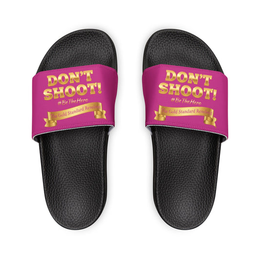 ™ E U F Outlet™ .. : ™The Gold Standard Resolved™ : DON'T SHOOT Premium Sandals