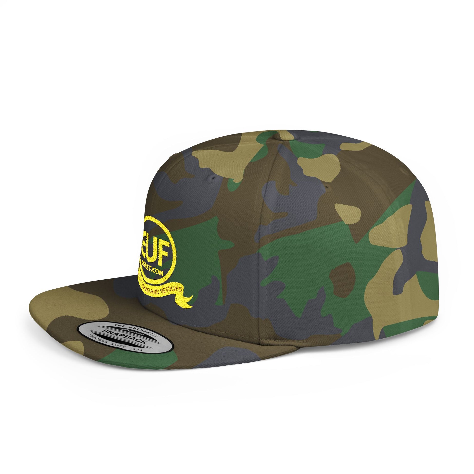 ™E U F Outlet™ .. : ™The Gold Standard Resolved™ : Premium Embroidery Flat Bill Cap