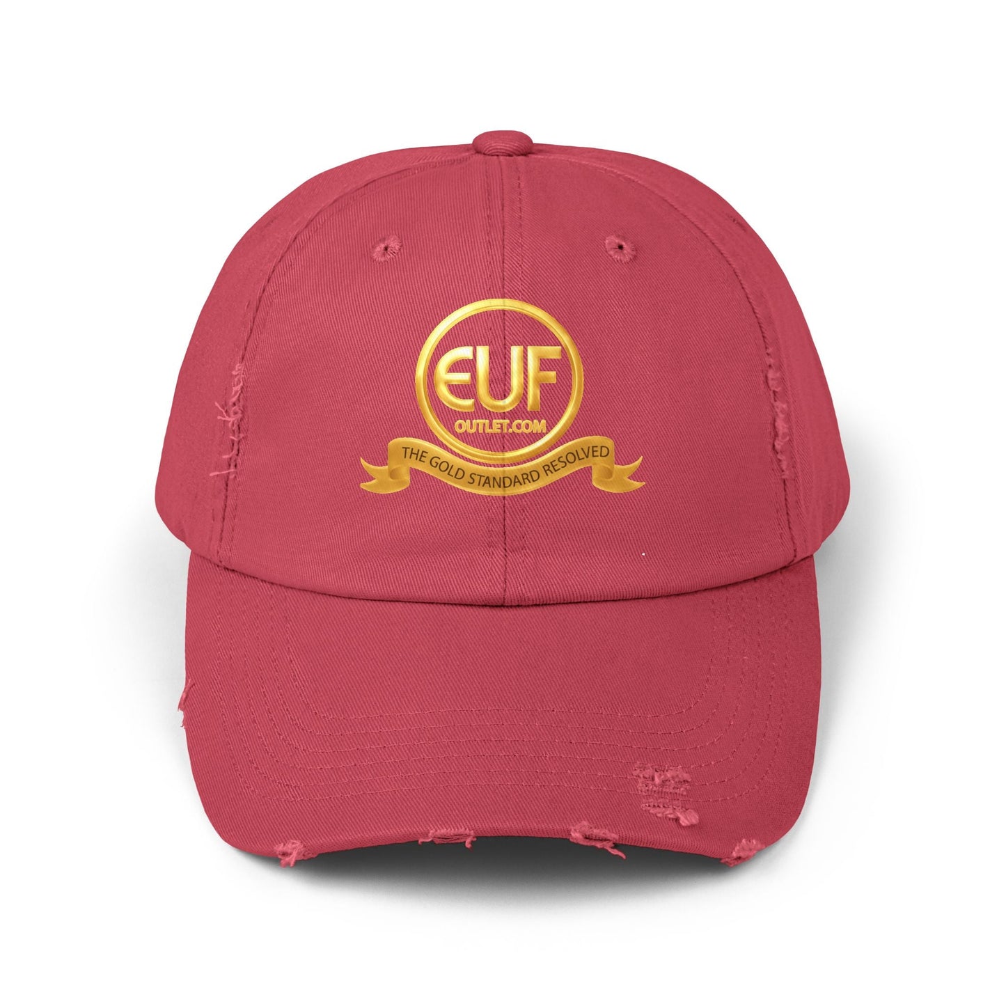 ™E U F Outlet™ .. : ™The Gold Standard Resolved™ : Premium Distressed Vintage Cap