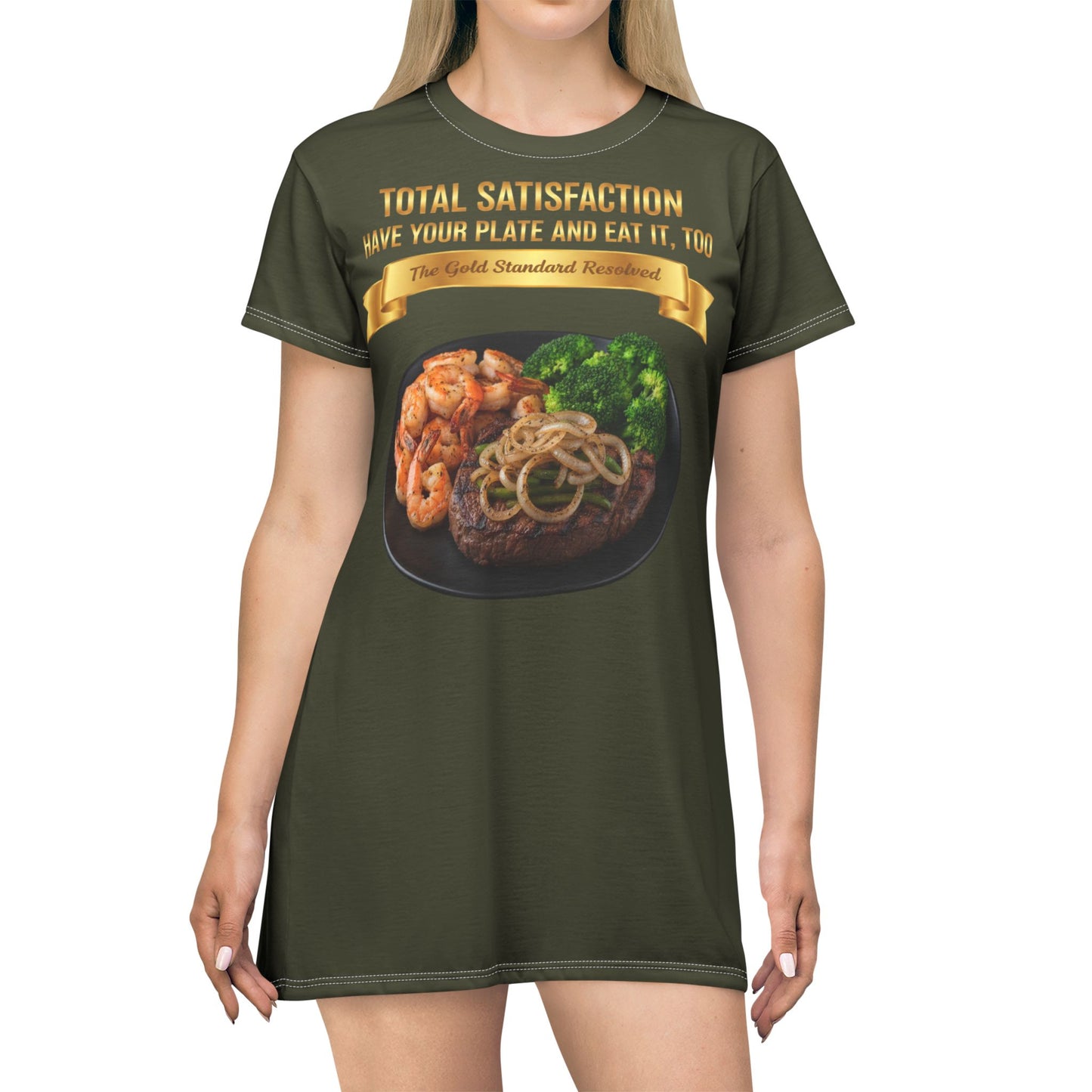 ™ E U F Outlet™ .. : ™The Gold Standard Resolved™ : FOOD FASHION PREMIUM T-SHIRT DRESS