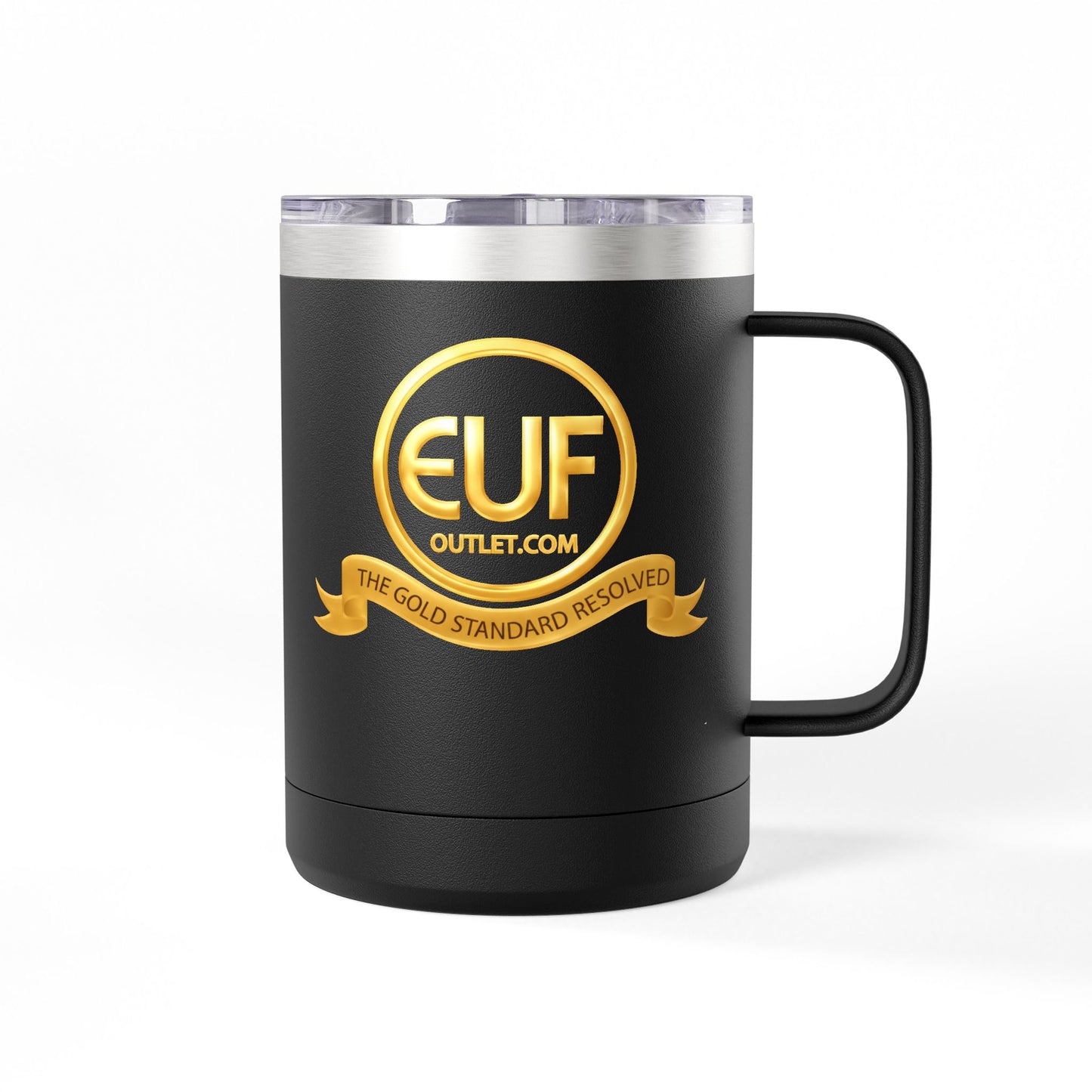 ™E U F Outlet™ .. : ™The Gold Standard Resolved™ : Premium Coffee Travel Mug