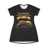 BARBECUE RIBS ASPARAGUS BAKED POTATO T-SHIRT DRESS