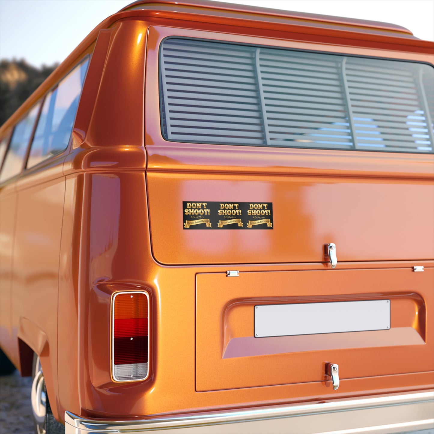 ™ E U F Outlet™ : ™The Gold Standard Resolved™&nbsp; DON'T SHOOT Bumper Stickers