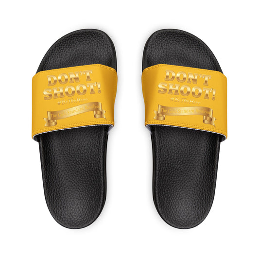 ™ E U F Outlet™ .. : ™The Gold Standard Resolved™ : DON'T SHOOT Premium Sandals