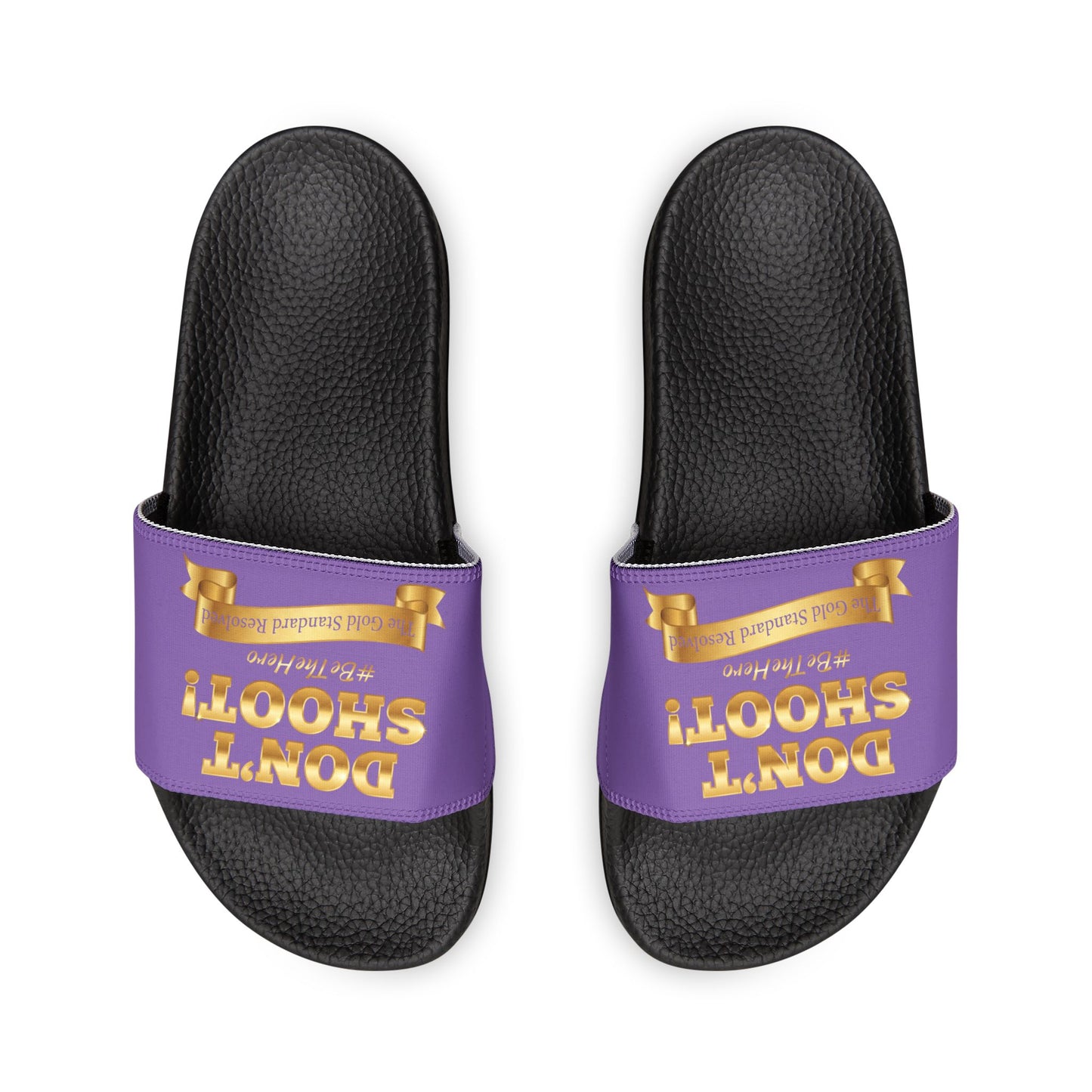 ™ E U F Outlet™ .. : ™The Gold Standard Resolved™ : DON'T SHOOT Premium Sandals