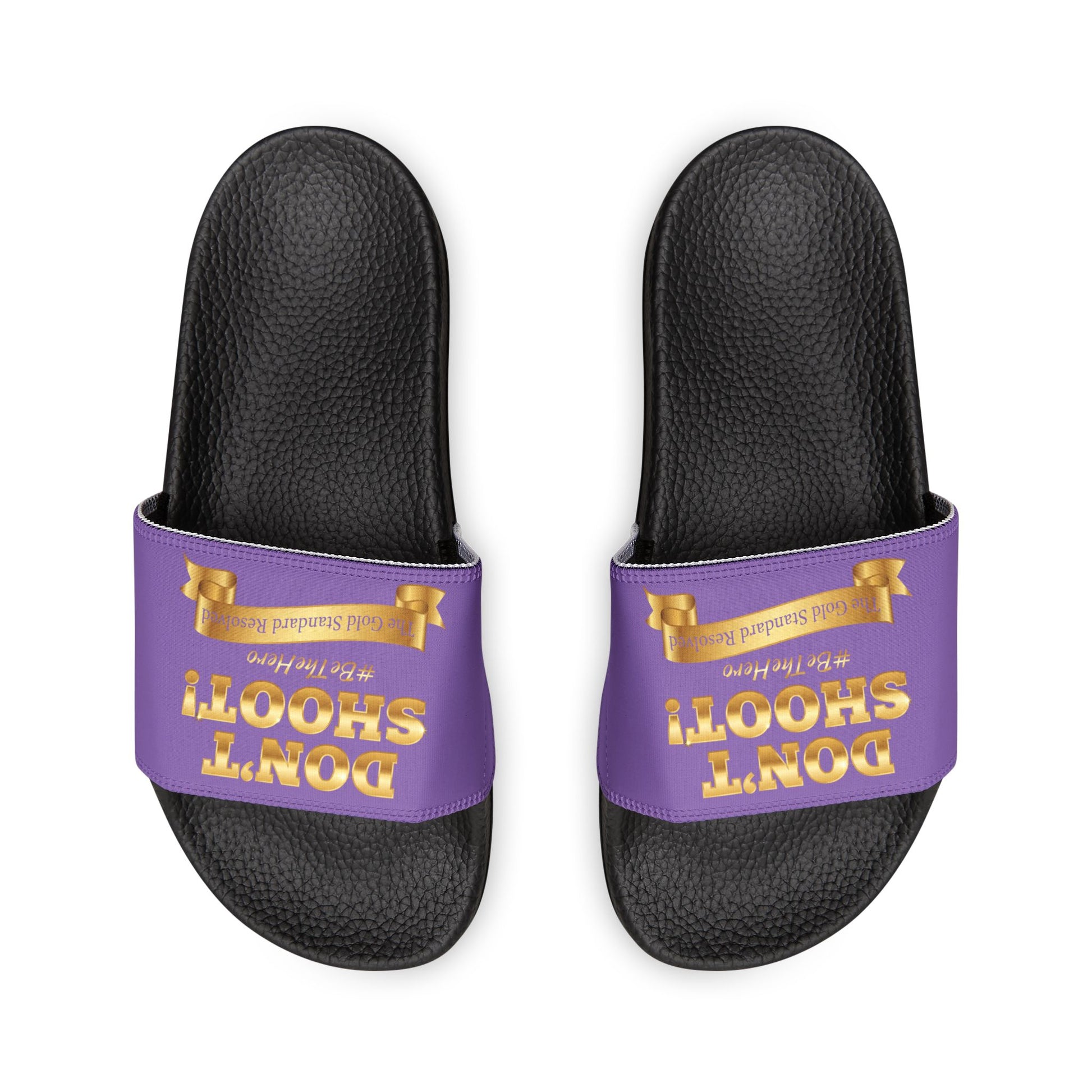 ™ E U F Outlet™ .. : ™The Gold Standard Resolved™ : DON'T SHOOT Premium Sandals
