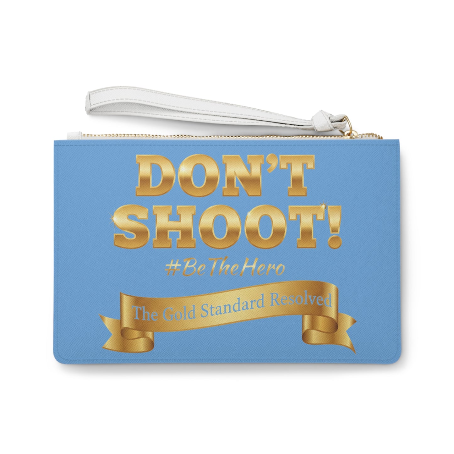 Premium Saffiano Don't Shoot Clutch Handbag