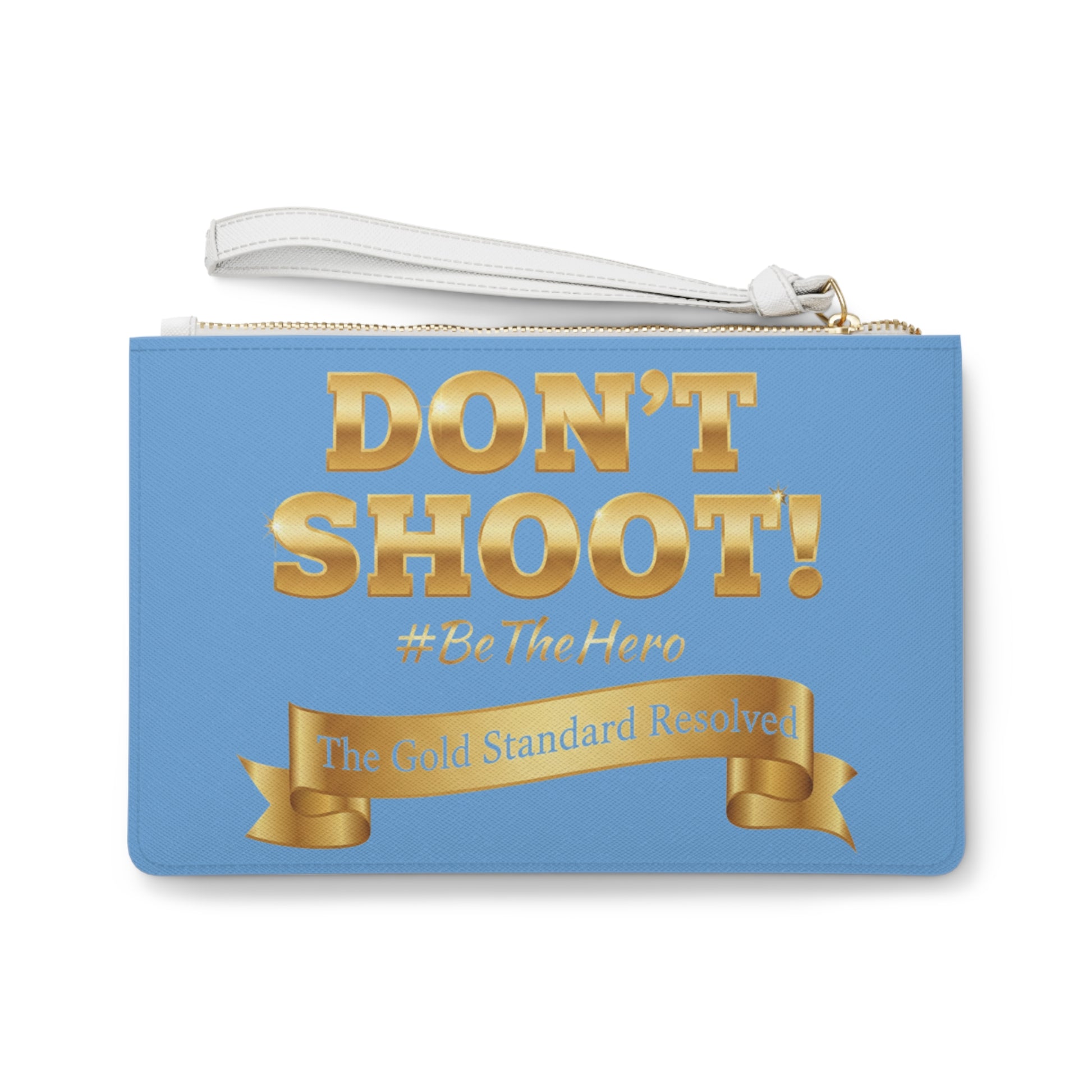 Premium Saffiano Don't Shoot Clutch Handbag