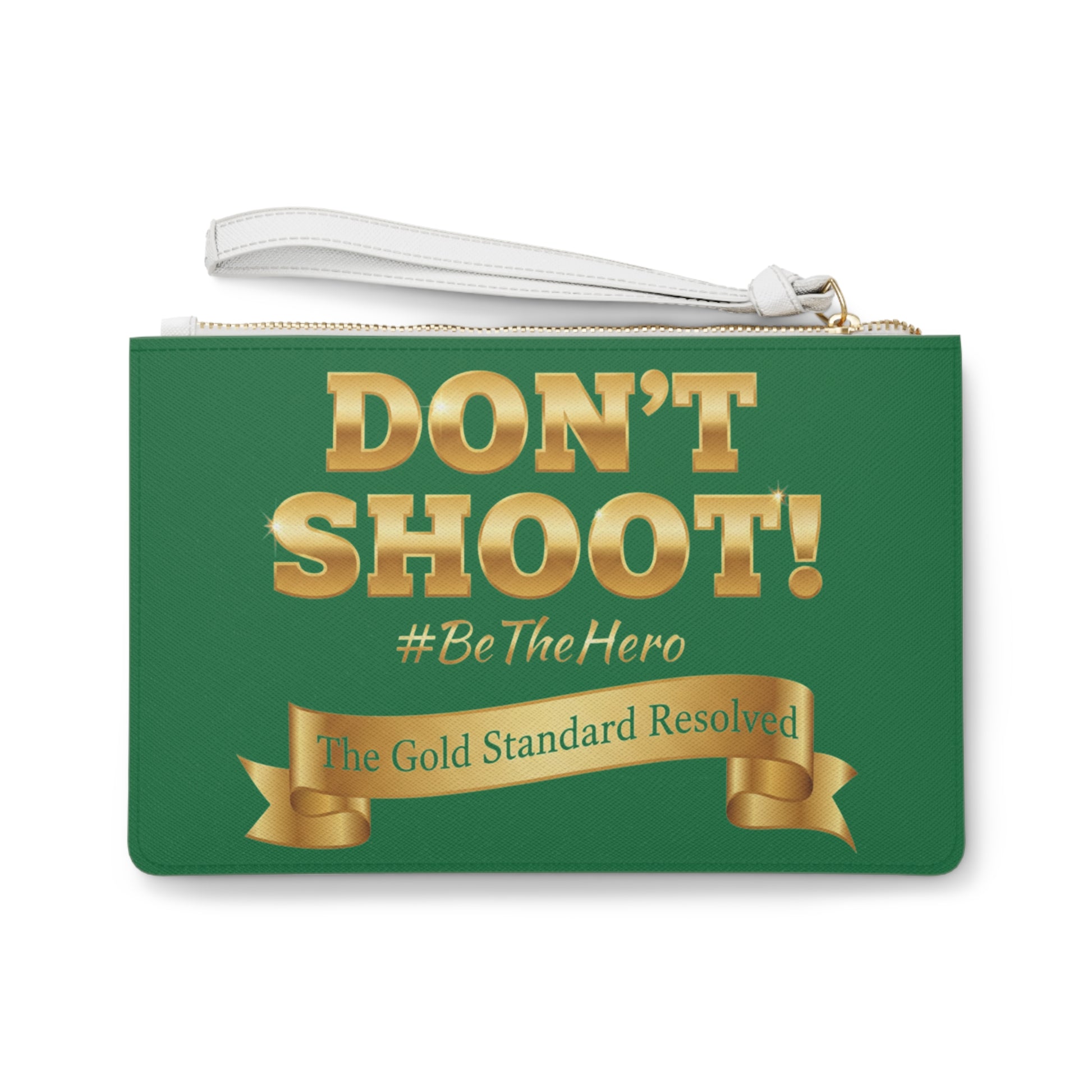Premium Saffiano Don't Shoot Clutch Handbag