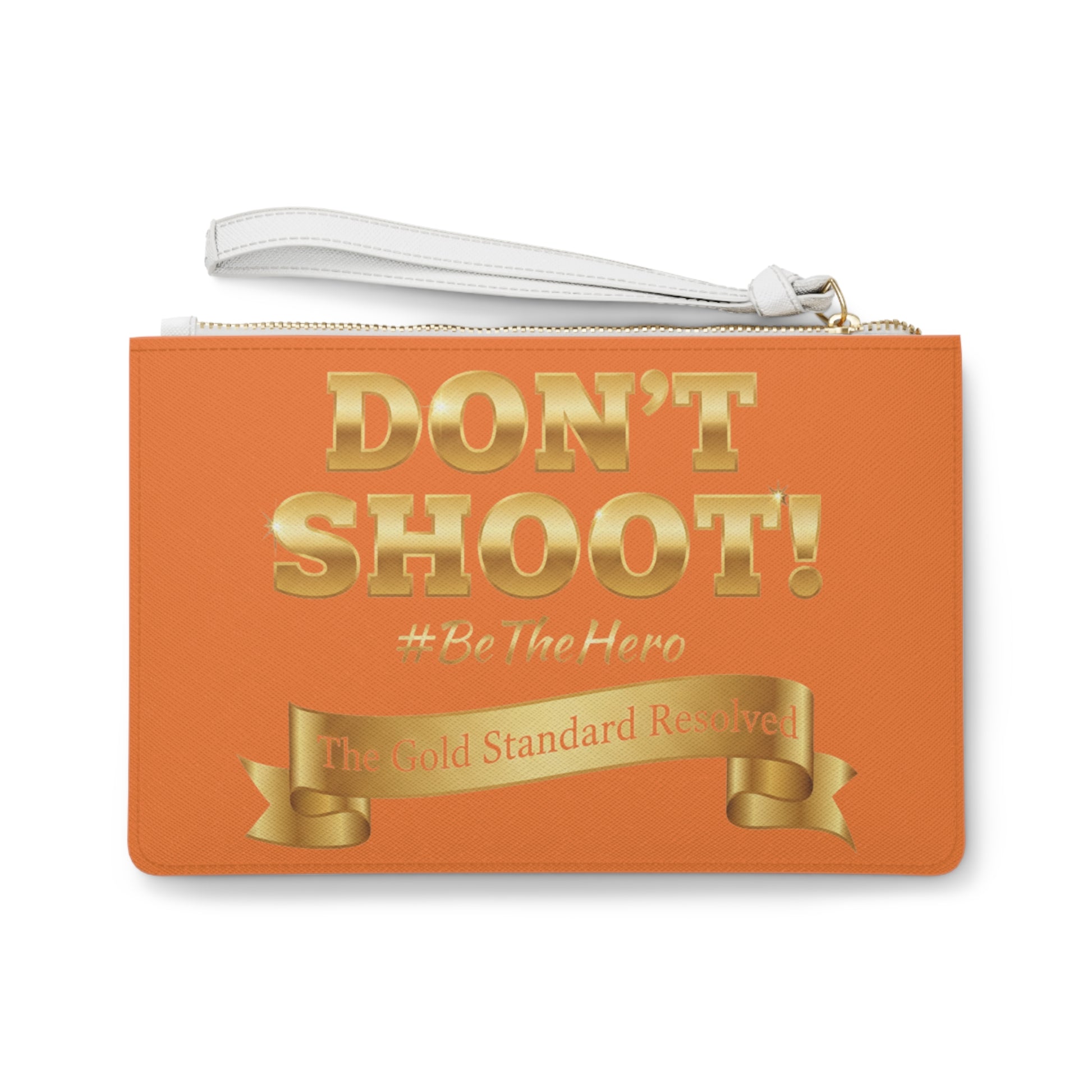 Premium Saffiano Don't Shoot Clutch Handbag