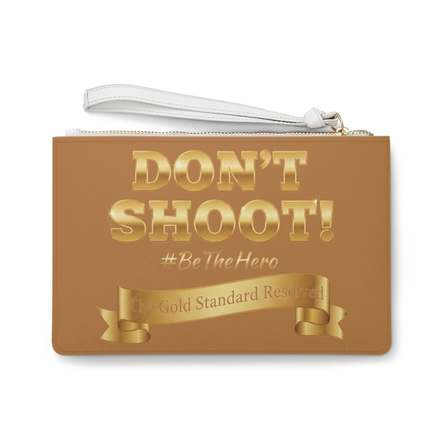 Premium Saffiano Don't Shoot Clutch Handbag