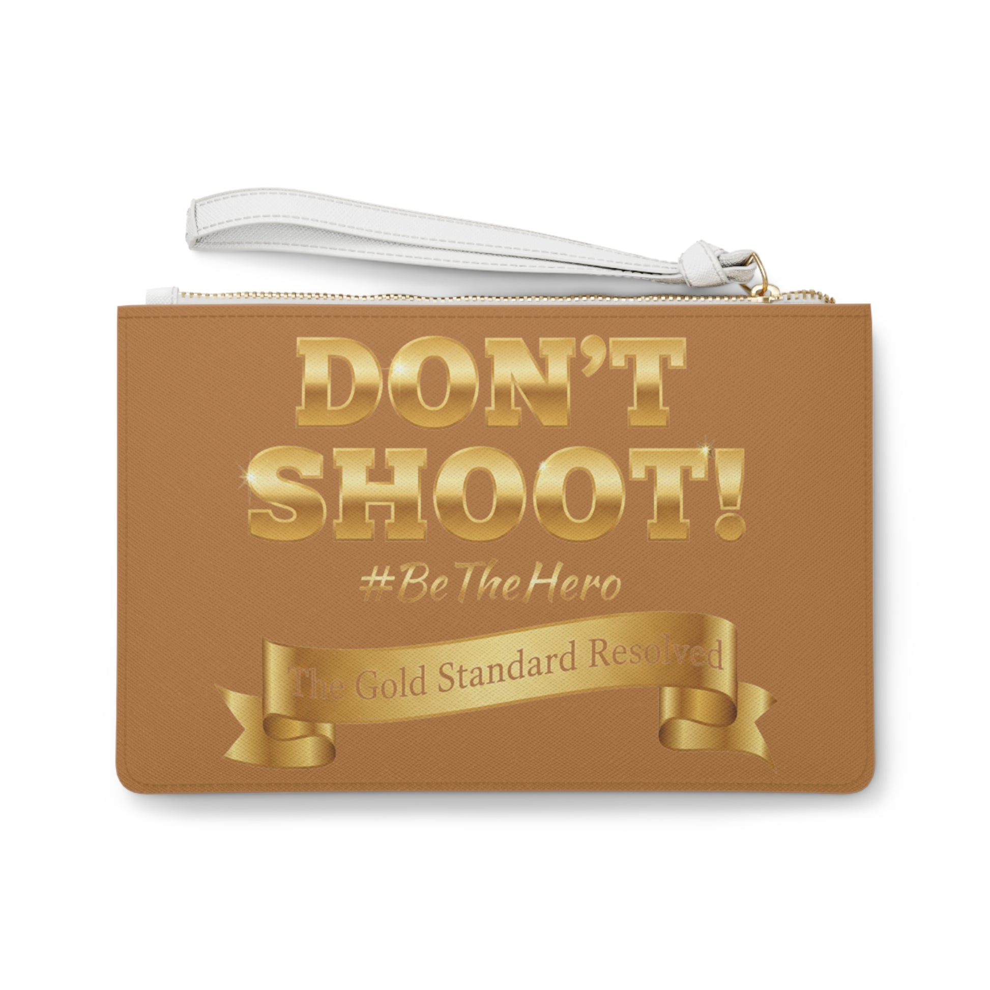 Premium Saffiano Don't Shoot Clutch Handbag