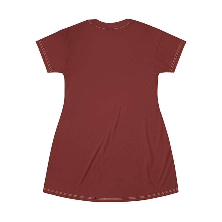 BARBECUE RIBS ASPARAGUS BAKED POTATO T-SHIRT DRESS