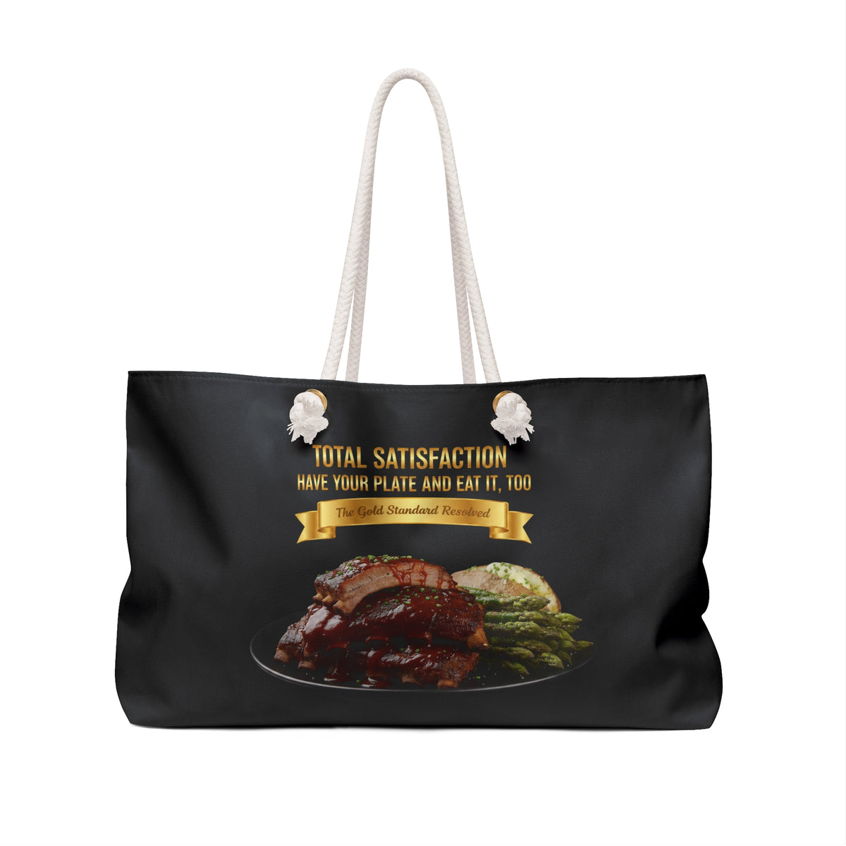 BARBECUE RIBS ASPARAGUS BAKED POTATO WEEKENDER BAG