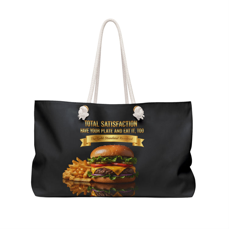 CHEESEBURGER AND FRENCH FRIES WEEKENDER BAG