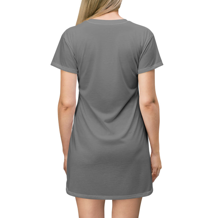 BARBECUE RIBS ASPARAGUS BAKED POTATO T-SHIRT DRESS