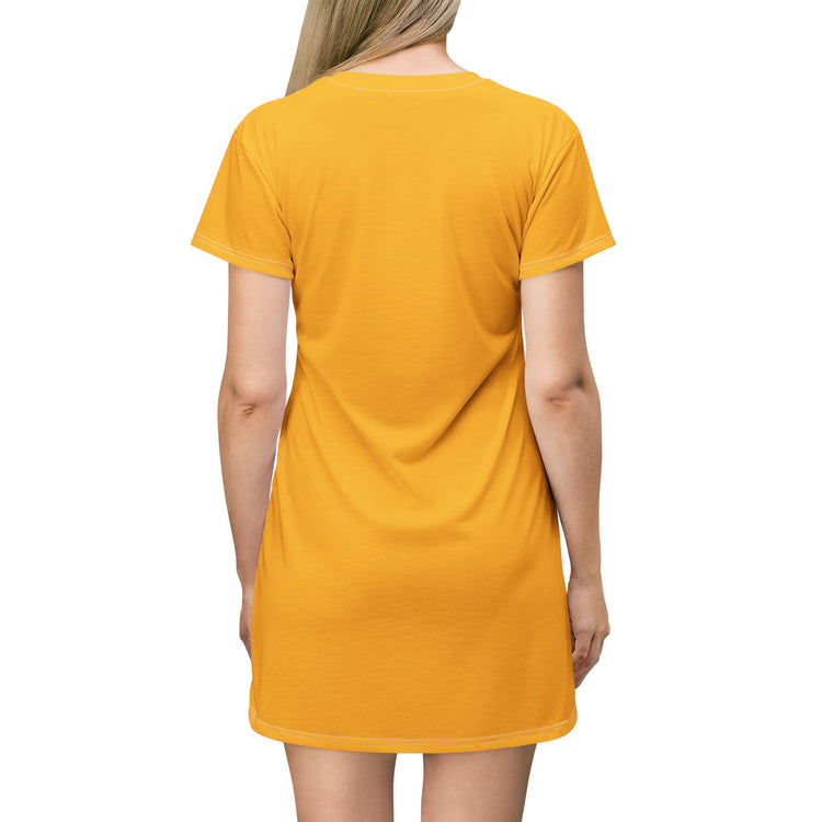 BARBECUE RIBS ASPARAGUS BAKED POTATO T-SHIRT DRESS