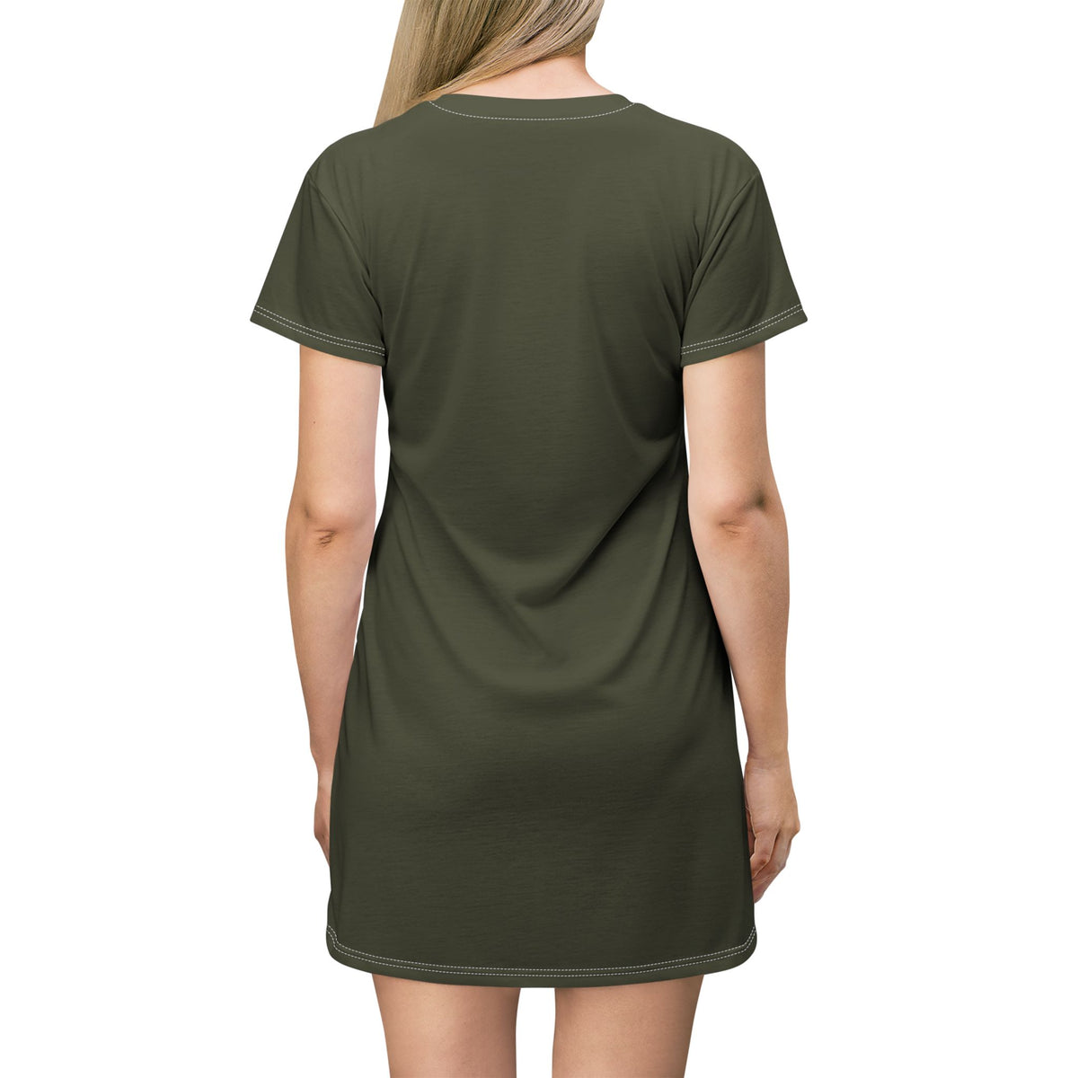 BARBECUE RIBS ASPARAGUS BAKED POTATO T-SHIRT DRESS