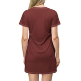 BARBECUE RIBS ASPARAGUS BAKED POTATO T-SHIRT DRESS