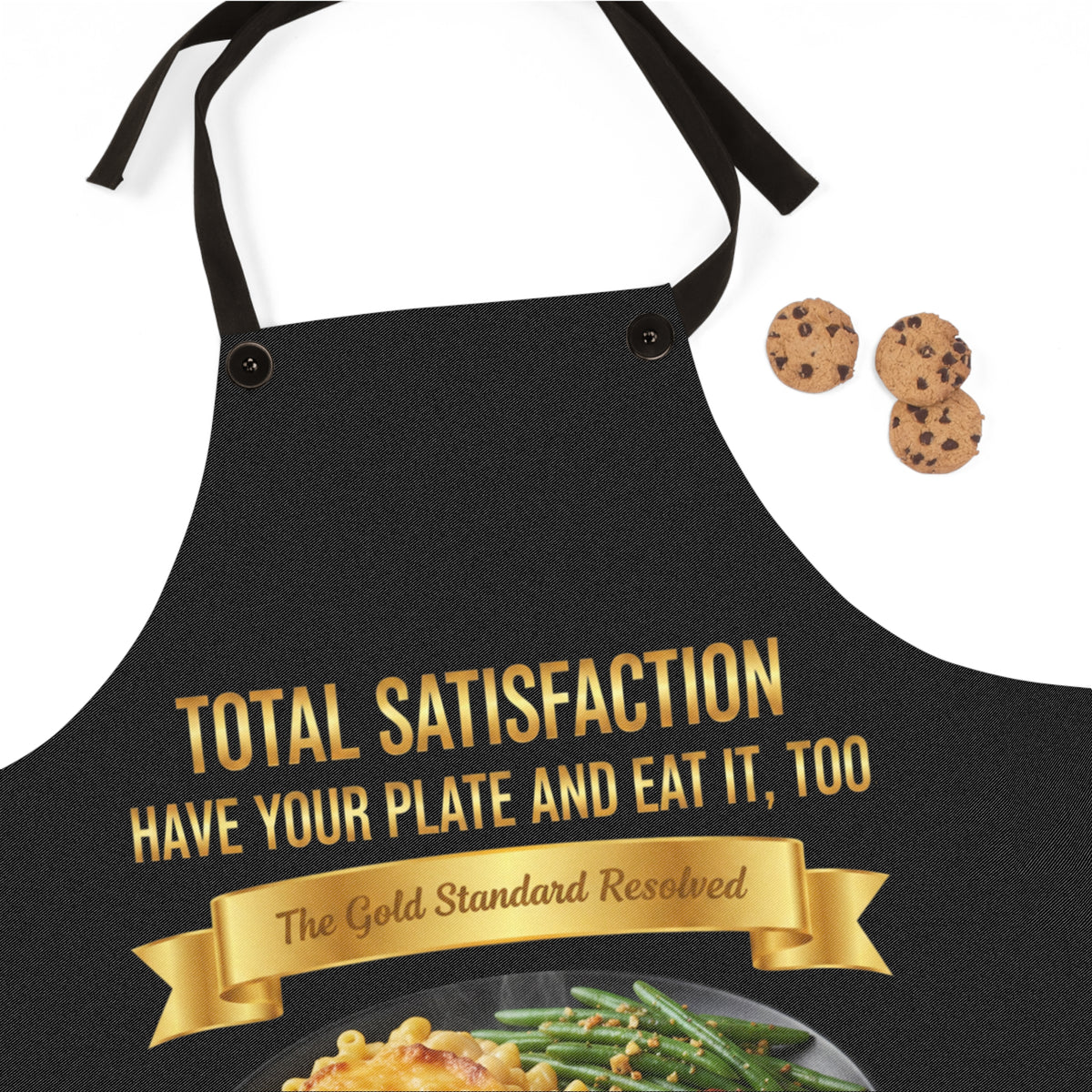 MEATLOAF MACARONI CHEESE & STRING BEANS APRON