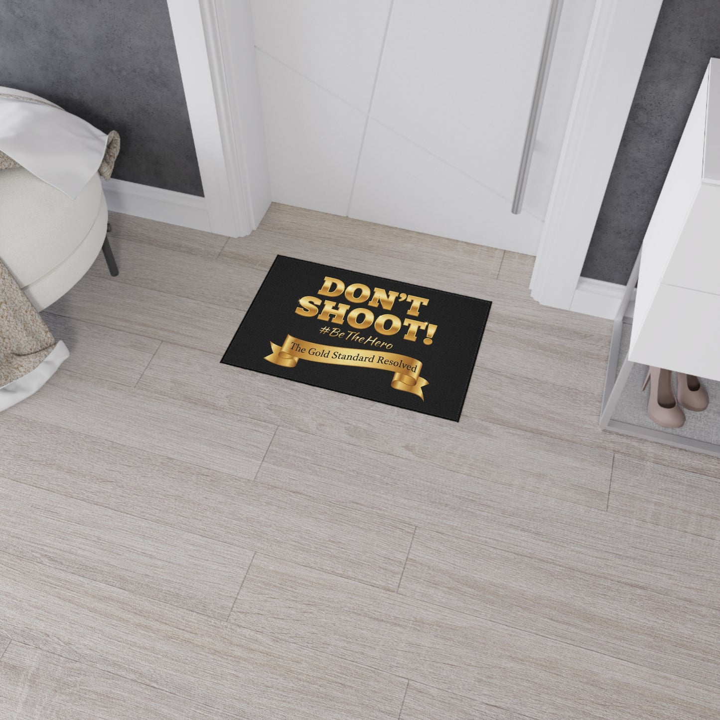 Don't Shoot Heavy-Duty Floor Mat
