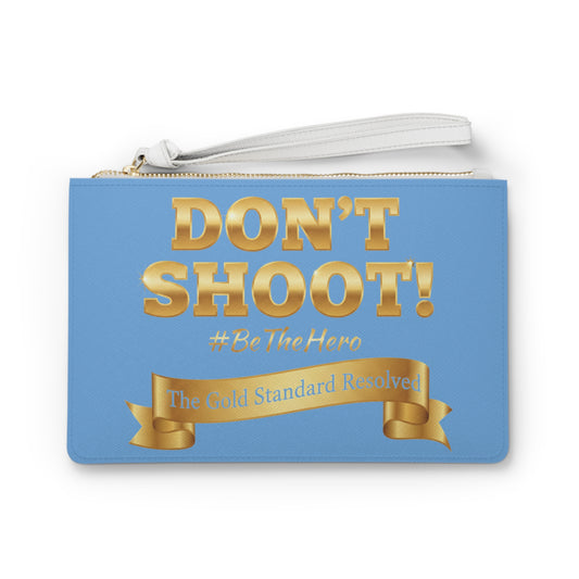Premium Saffiano Don't Shoot Clutch Handbag