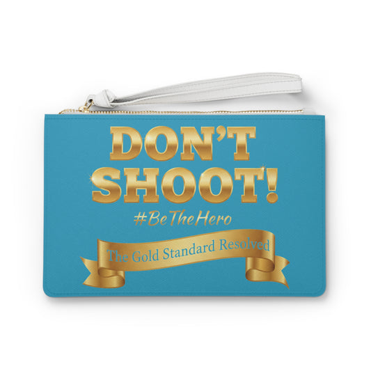 Premium Saffiano Don't Shoot Clutch Handbag