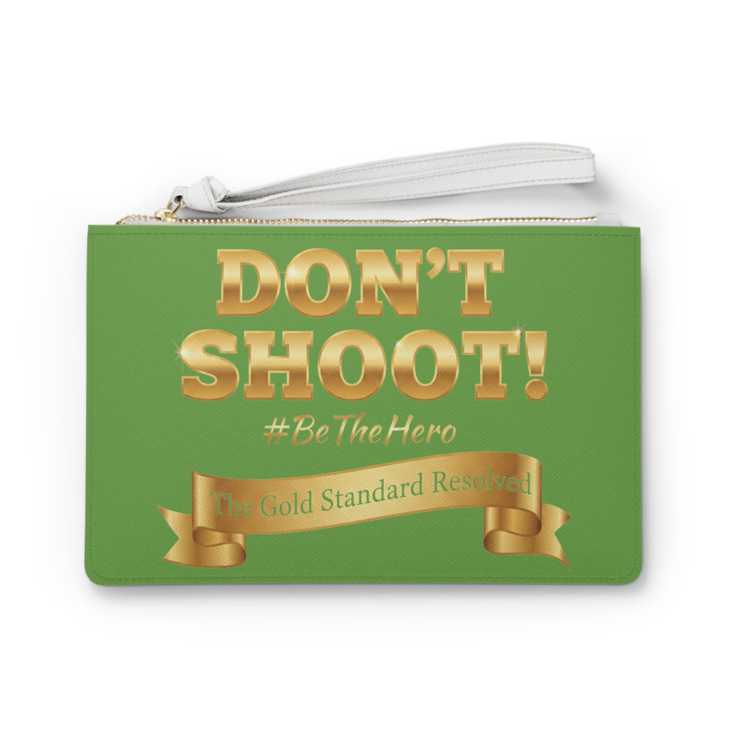 Premium Saffiano Don't Shoot Clutch Handbag