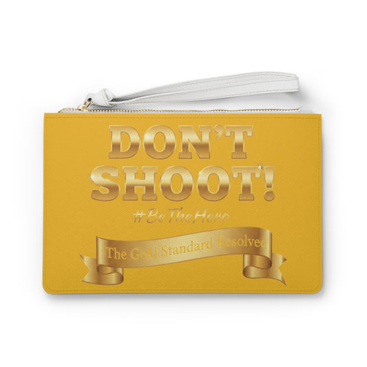 Premium Saffiano Don't Shoot Clutch Handbag
