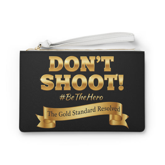 Premium Saffiano Don't Shoot Clutch Handbag