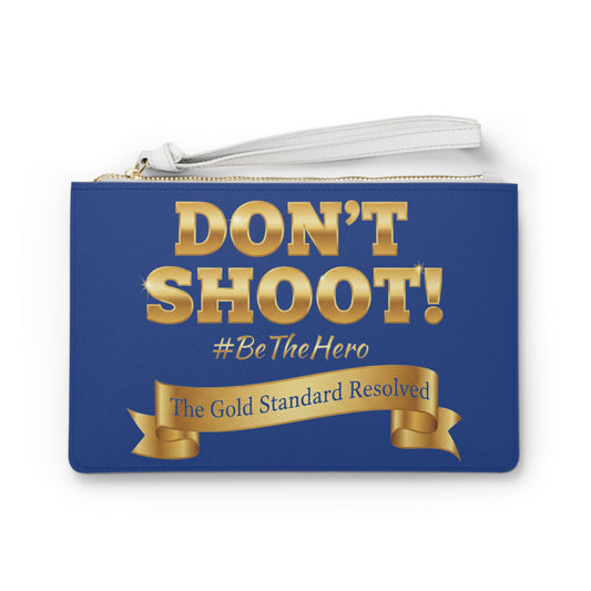 Premium Saffiano Don't Shoot Clutch Handbag