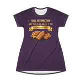 FISH SHRIMP & COCKTAIL SAUCE FOOD FASHION T-SHIRT DRESS