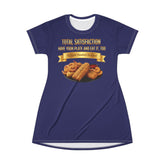 FISH SHRIMP & COCKTAIL SAUCE FOOD FASHION T-SHIRT DRESS