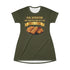 FISH SHRIMP & COCKTAIL SAUCE FOOD FASHION T-SHIRT DRESS