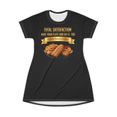 FISH SHRIMP & COCKTAIL SAUCE FOOD FASHION T-SHIRT DRESS
