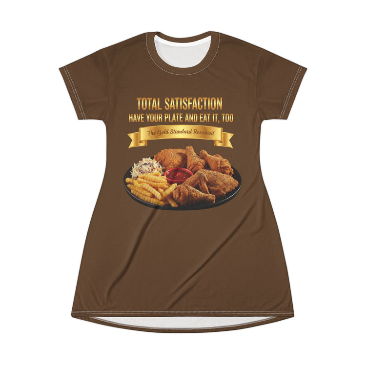 CHICKEN FRENCH FRIES COLESLAW T-SHIRT DRESS